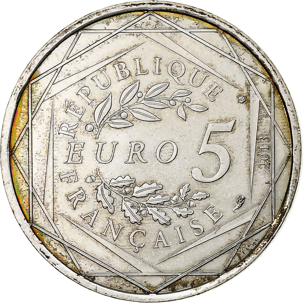 Francja, 5 Euro, Liberté, 2013, MDP, Srebro, AU(50-53)