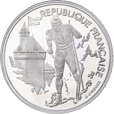 France, 100 Francs, 1992 Olympics, Albertville, Cross-country Skiing, 1991, MDP