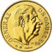 France, Medal, Charles de Gaulle, 1980, MDP, Gold, Santucci, MS(65-70)