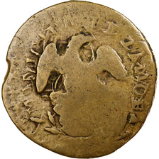 Mexique, 1/8 Real, Octavo Real, 1857, Mexico, Contremarque, Cuivre, B+