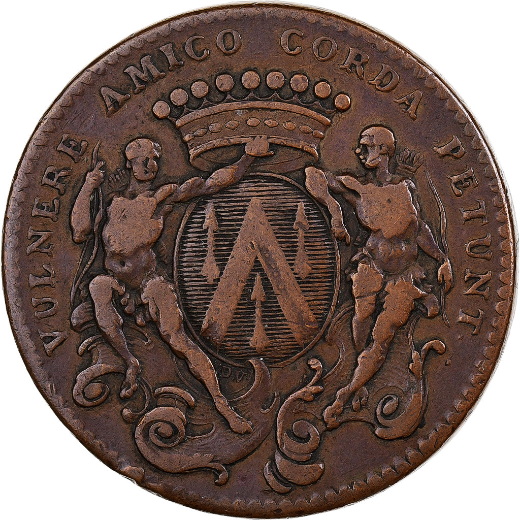 Francia, ficha, Maires de Dijon, Jean-Pierre Burteur, 1739, Rame, MB+