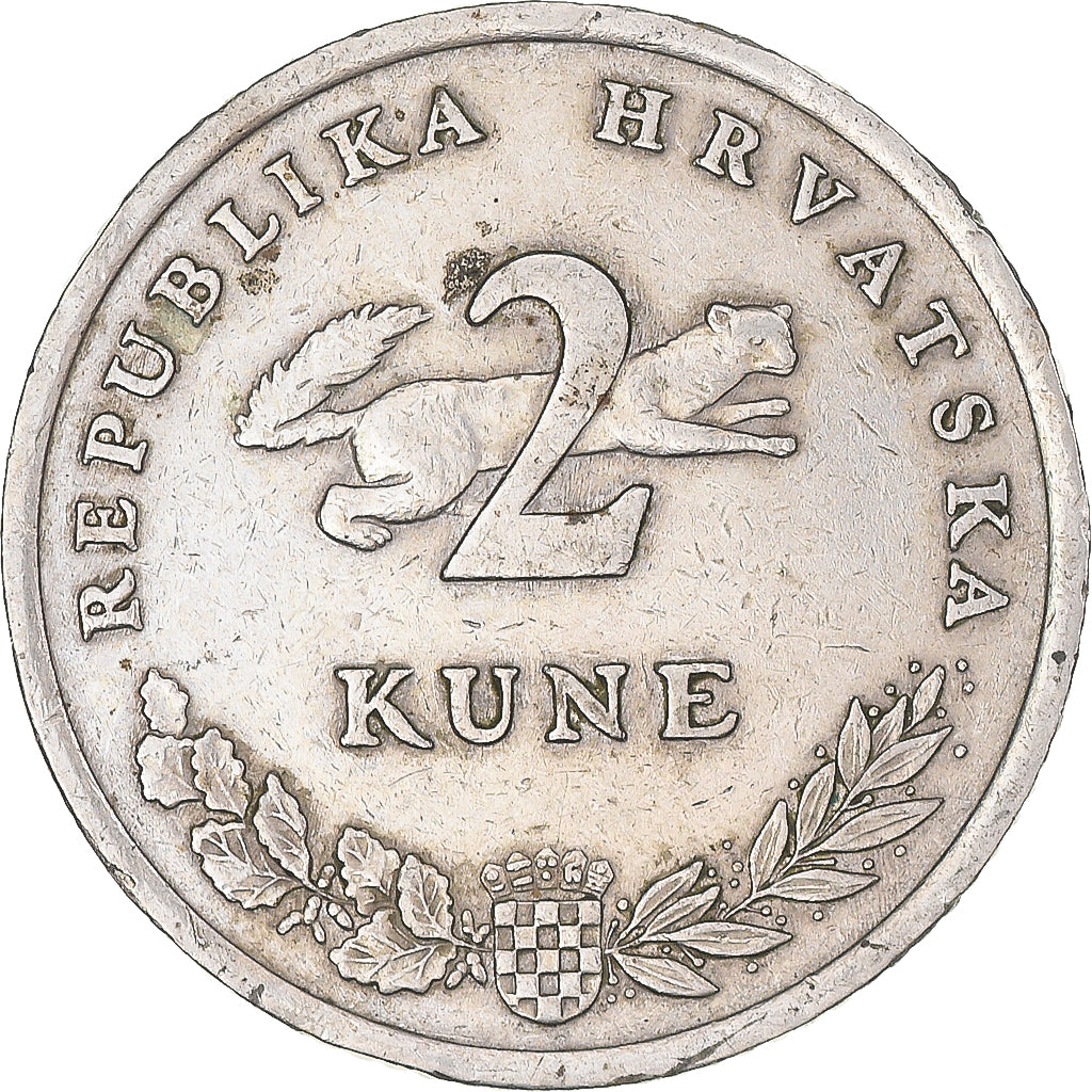 Moneta, Croazia, 2 Kune, 1993