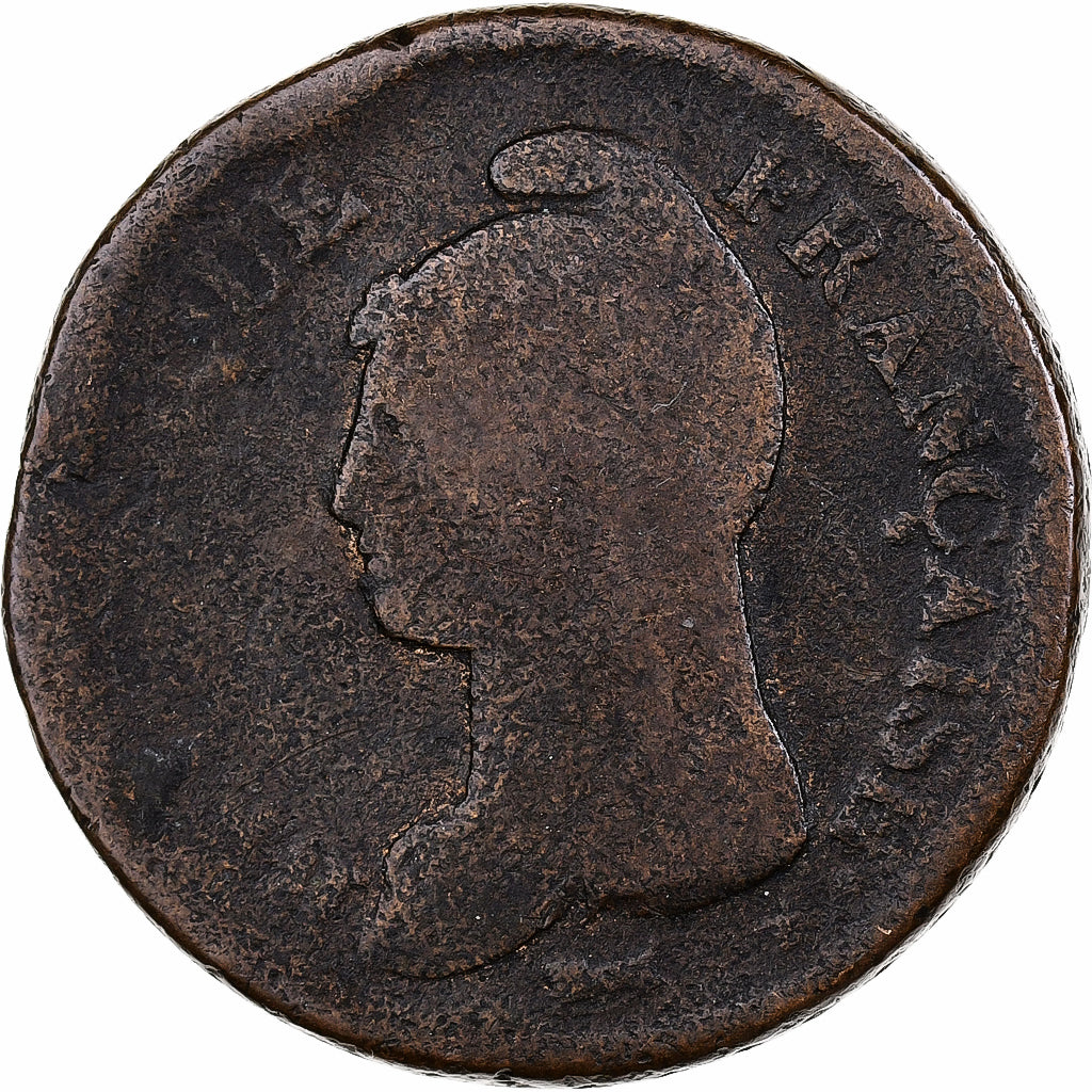 France, Decime, Dupré, Geneva, Copper, F(12-15)