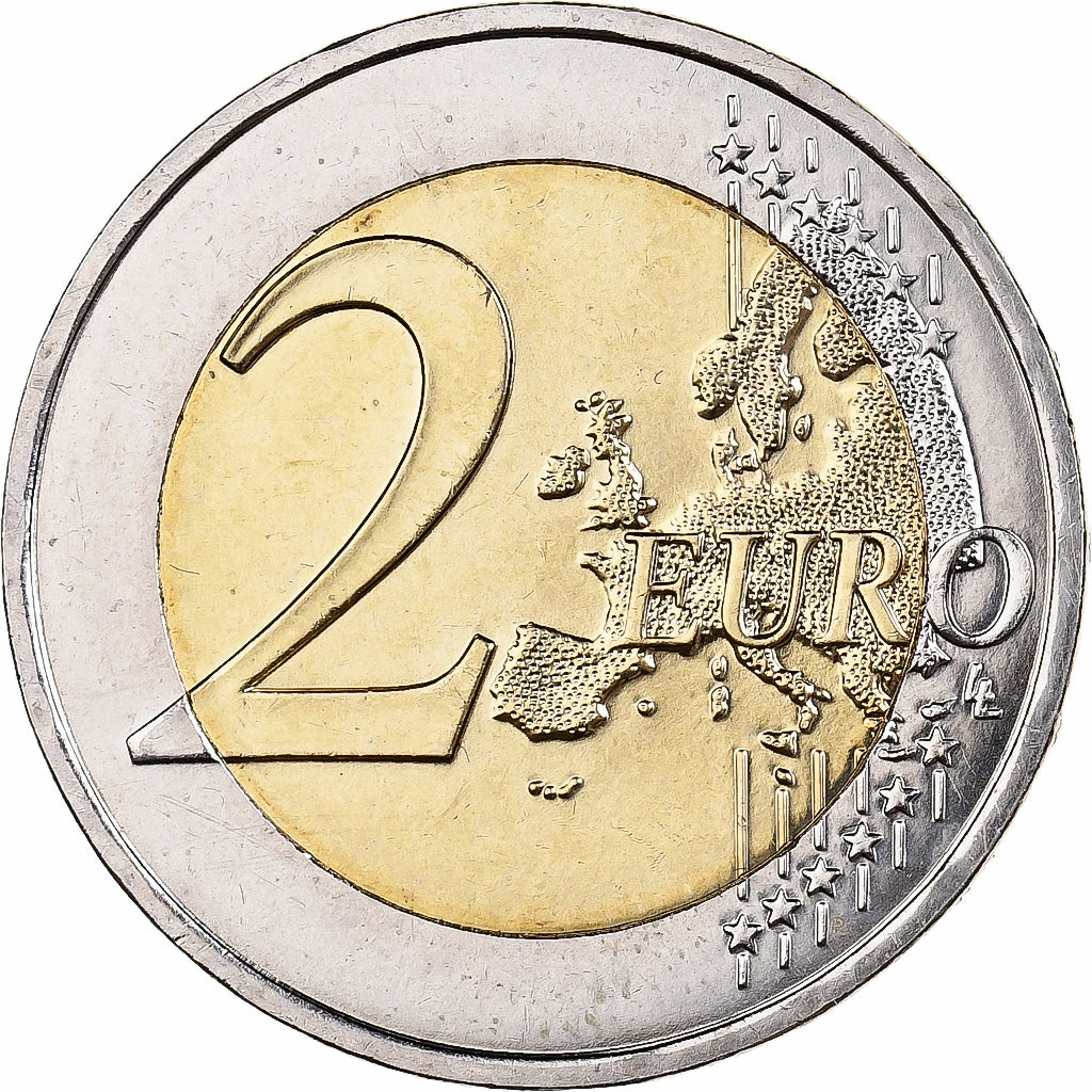 France, 2 Euro, Paix en Europe, 2015, MDP, Bimétallique, SPL