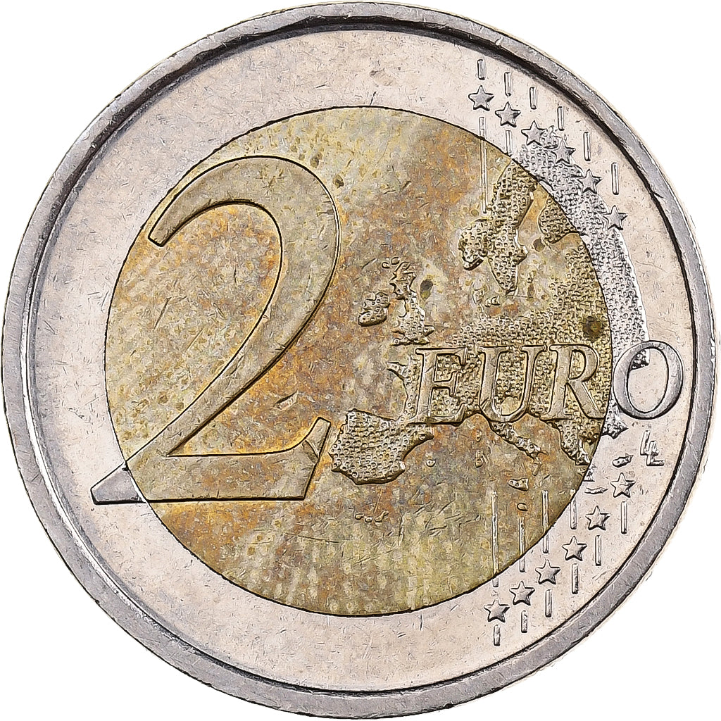 Spanien, 2 Euro, 10 Years of EMU, 2009, Madrid, Bi-Metallic, UNZ