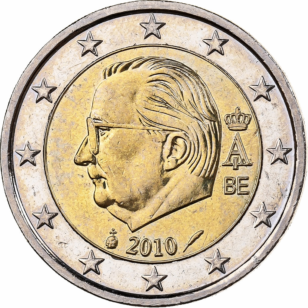 Belgique, Albert II, 2 Euro, 2010, Bruxelles, Bimétallique, SPL