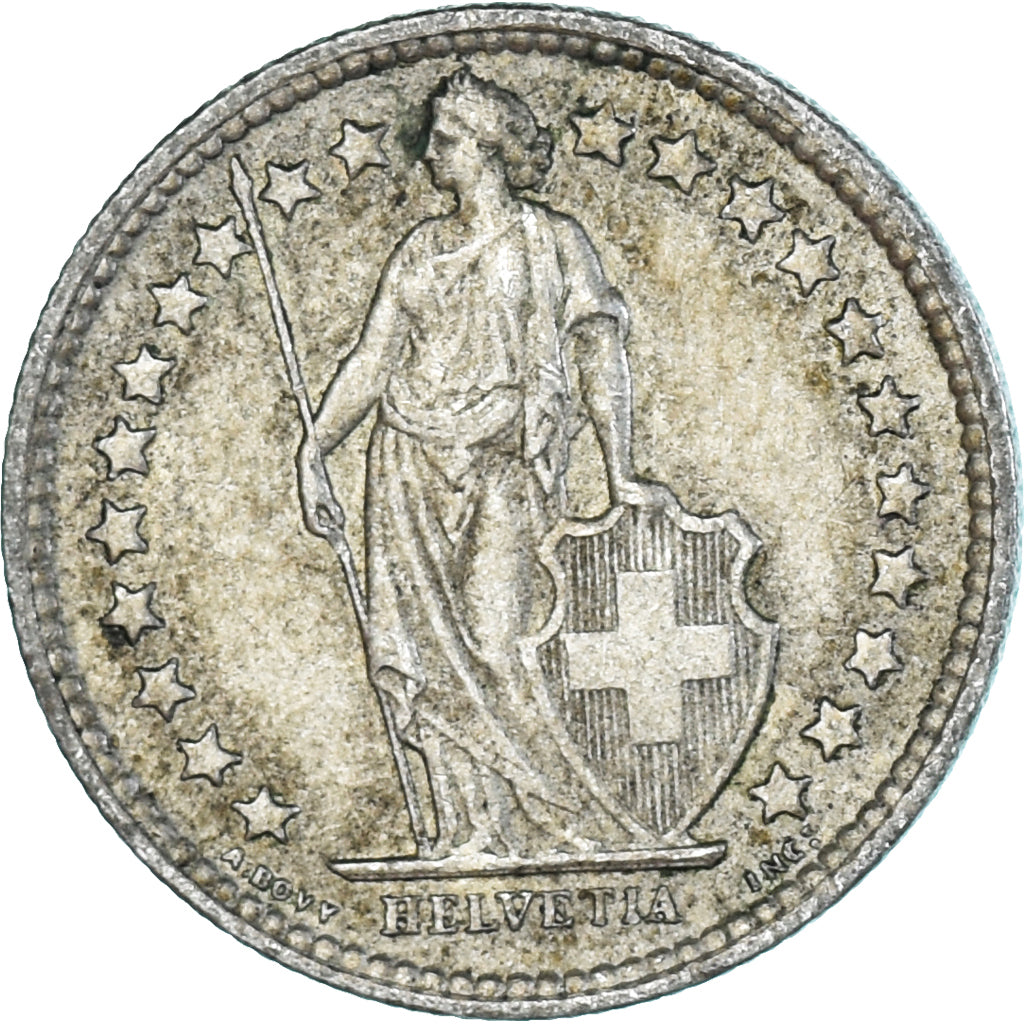 Monnaie, Suisse, 1/2 Franc, 1957