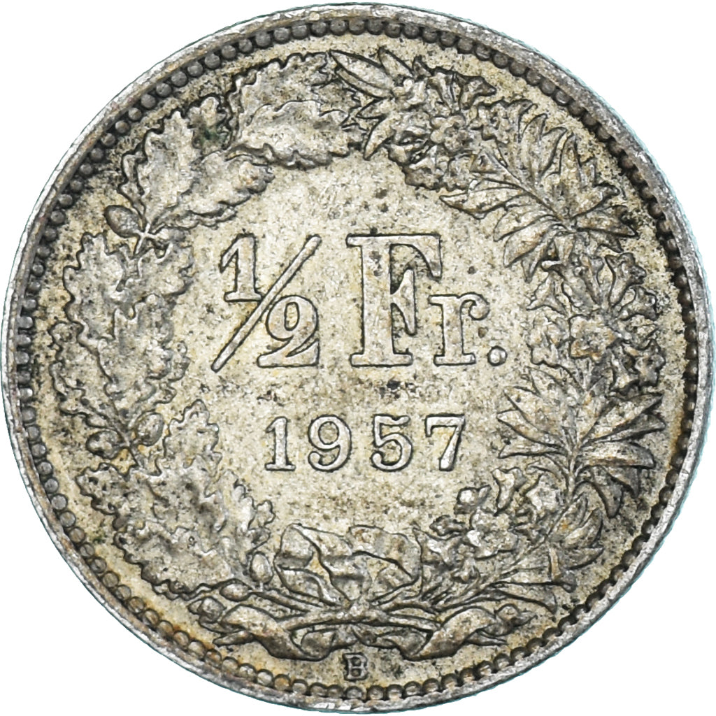 Monnaie, Suisse, 1/2 Franc, 1957