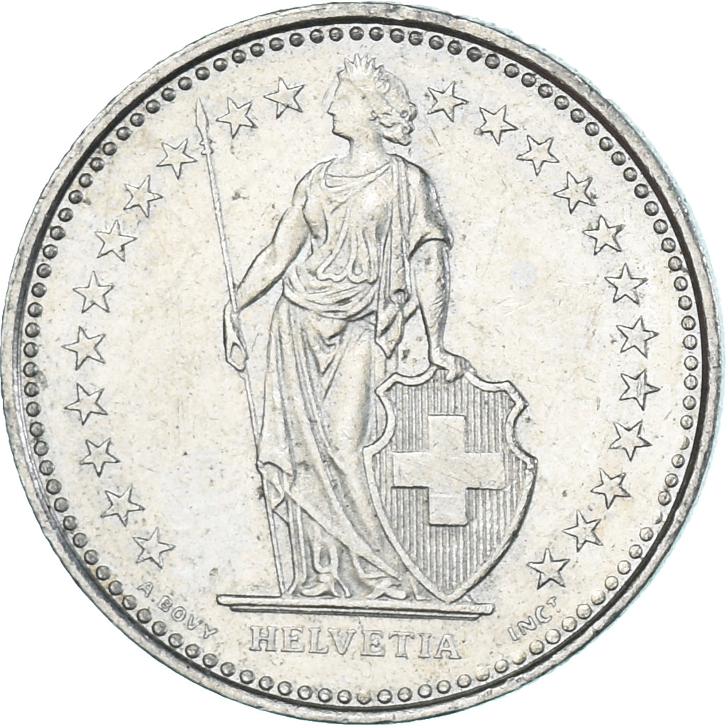 Moeda, Suíça, 1/2 Franc, 1987