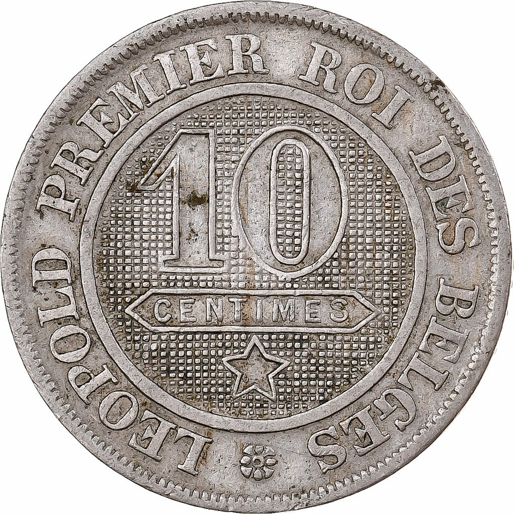 Belgium, Leopold I, 10 Centimes, 1862, Brussels, Copper-nickel, EF(40-45)