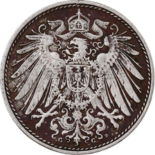 Germany, Wilhelm II, 10 Pfennig, 1890, Karlsruhe, Copper-nickel, VF(30-35)