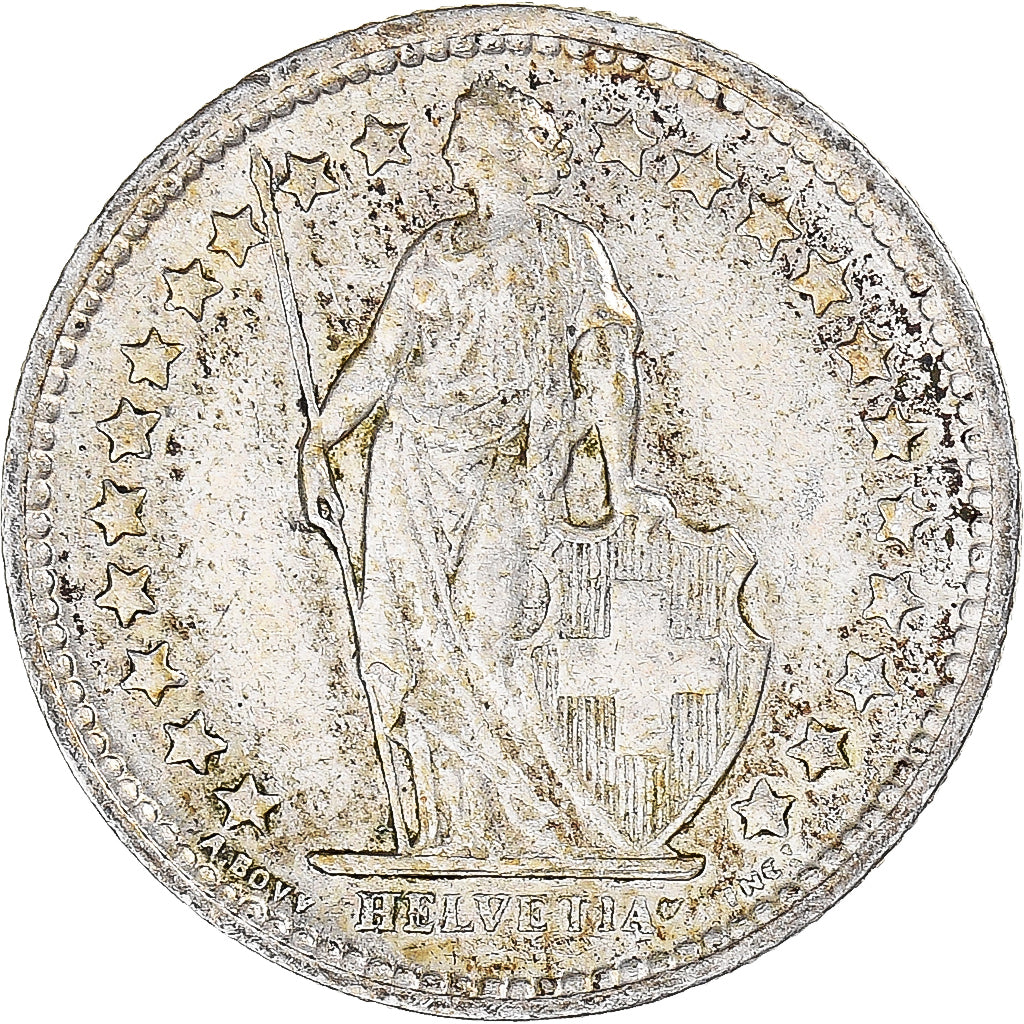 Moeda, Suíça, 1/2 Franc, 1957