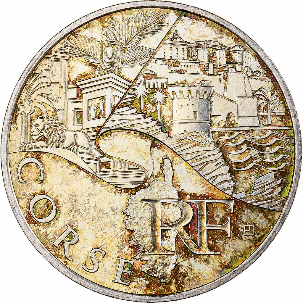 France, 10 Euro, Corse, 2012, MDP, Silver, MS(60-62)