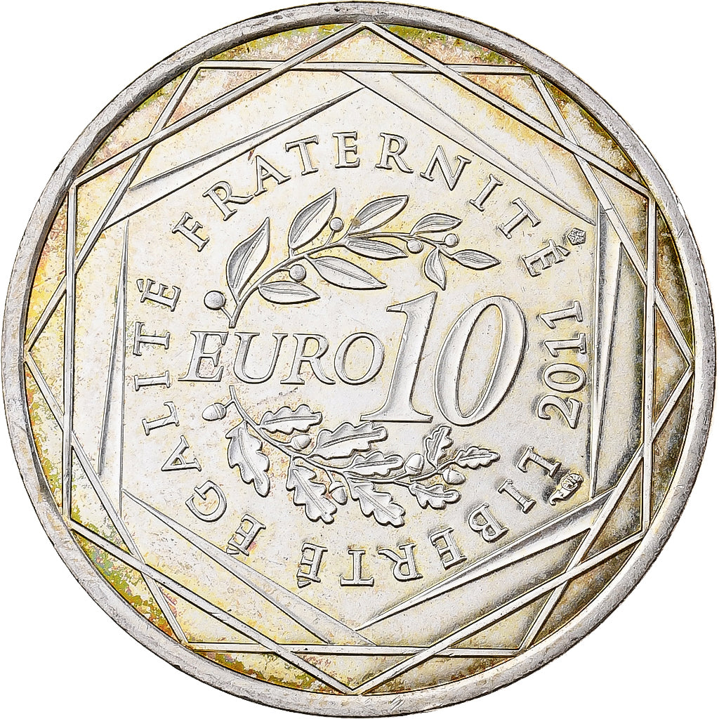 France, 10 Euro, Corse, 2012, MDP, Silver, MS(60-62)