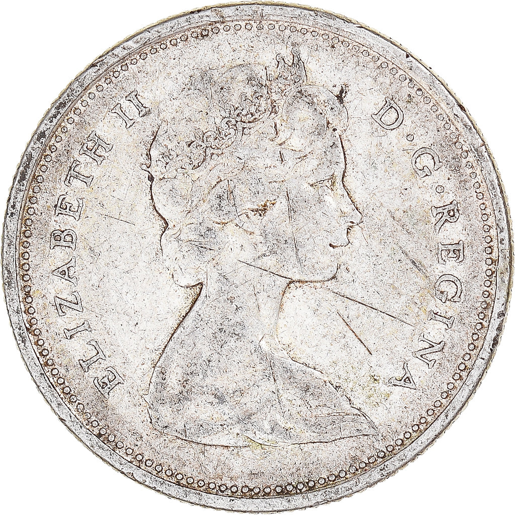 Moneda, Canadá, 25 Cents, 1965