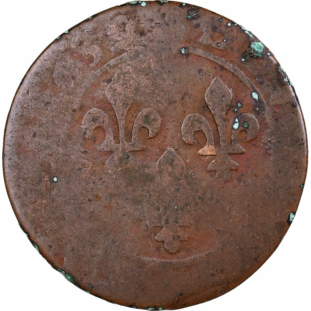 Francia, Louis XIII, Double Tournois, 1639, Rame, B