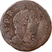 França, Gaston d'Orléans, Denier Tournois, 1649, Trévoux, Cobre, F(12-15)
