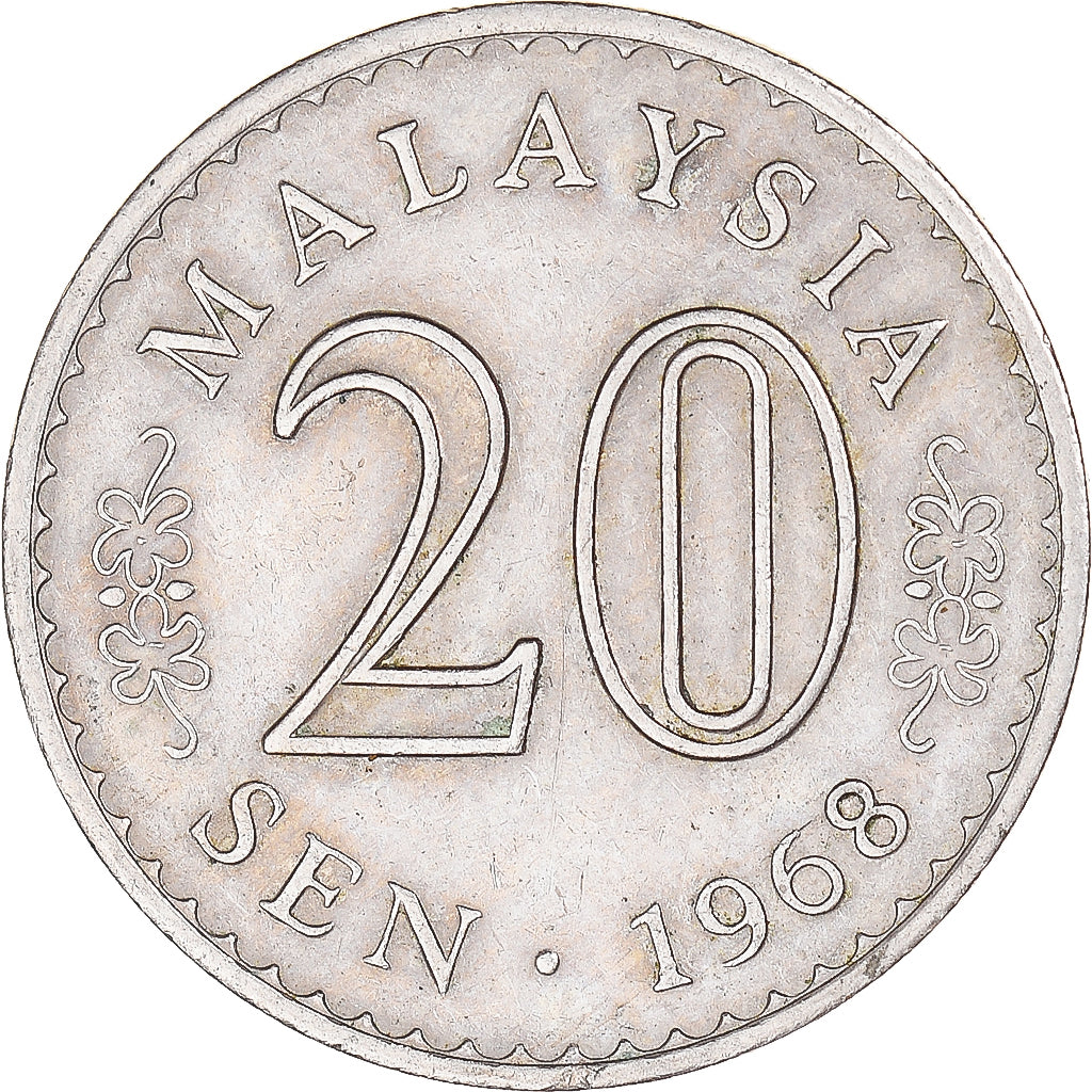 Moneta, Malesia, 20 Sen, 1968
