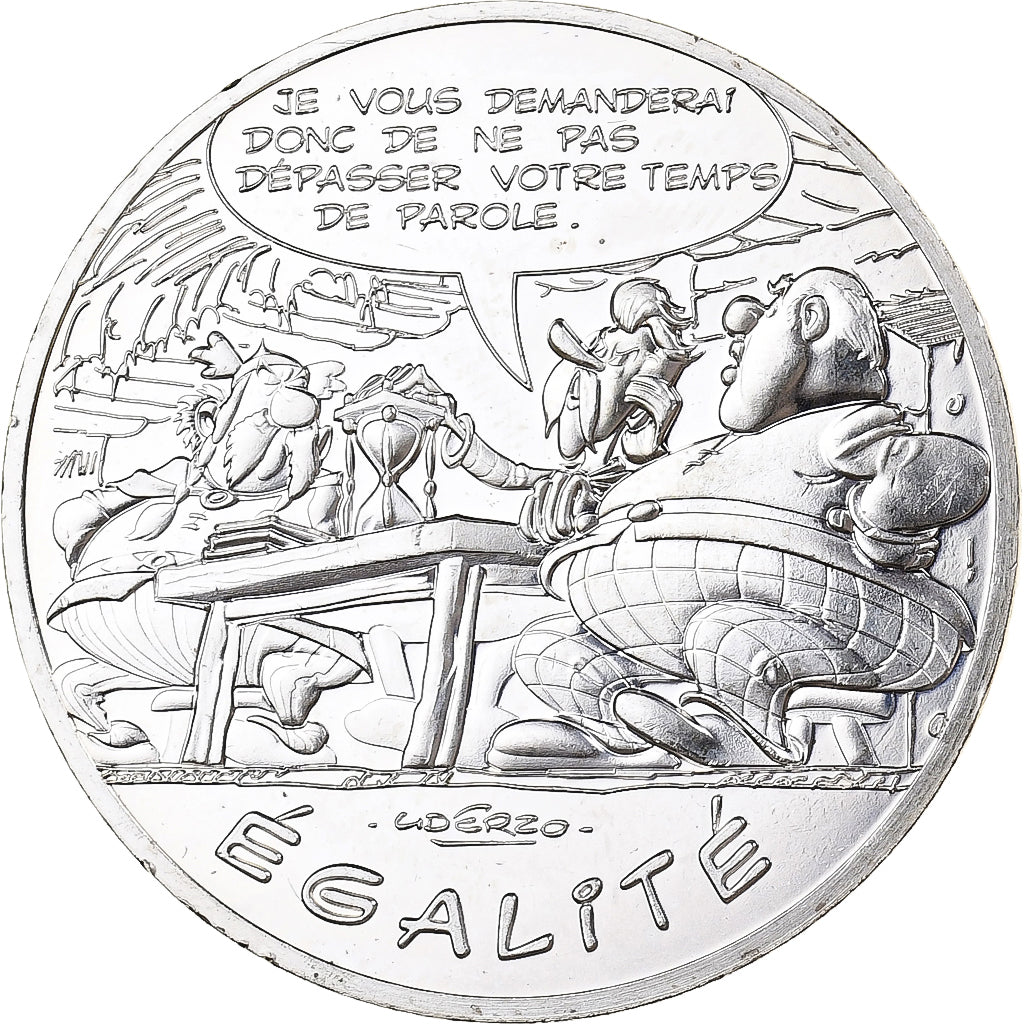 Francia, 10 Euro, Égalité Le cadeau de César, 2015, MDP, Argento, SPL