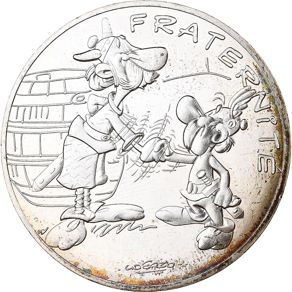 França, 10 Euro, Astérix Fraternité (Astérix chez les bretons), 2015, MDP