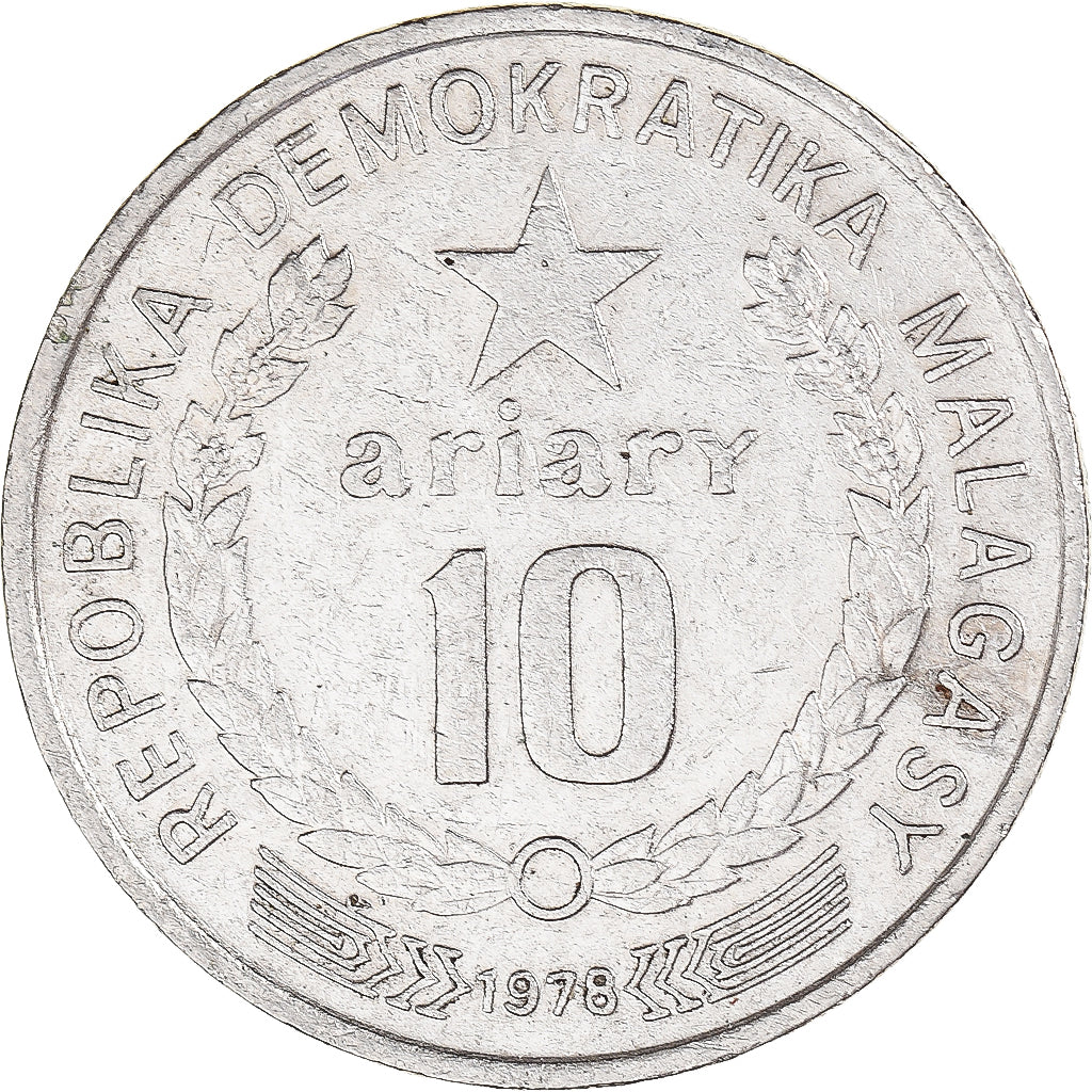 Münze, Madagascar, 10 Ariary, 1978
