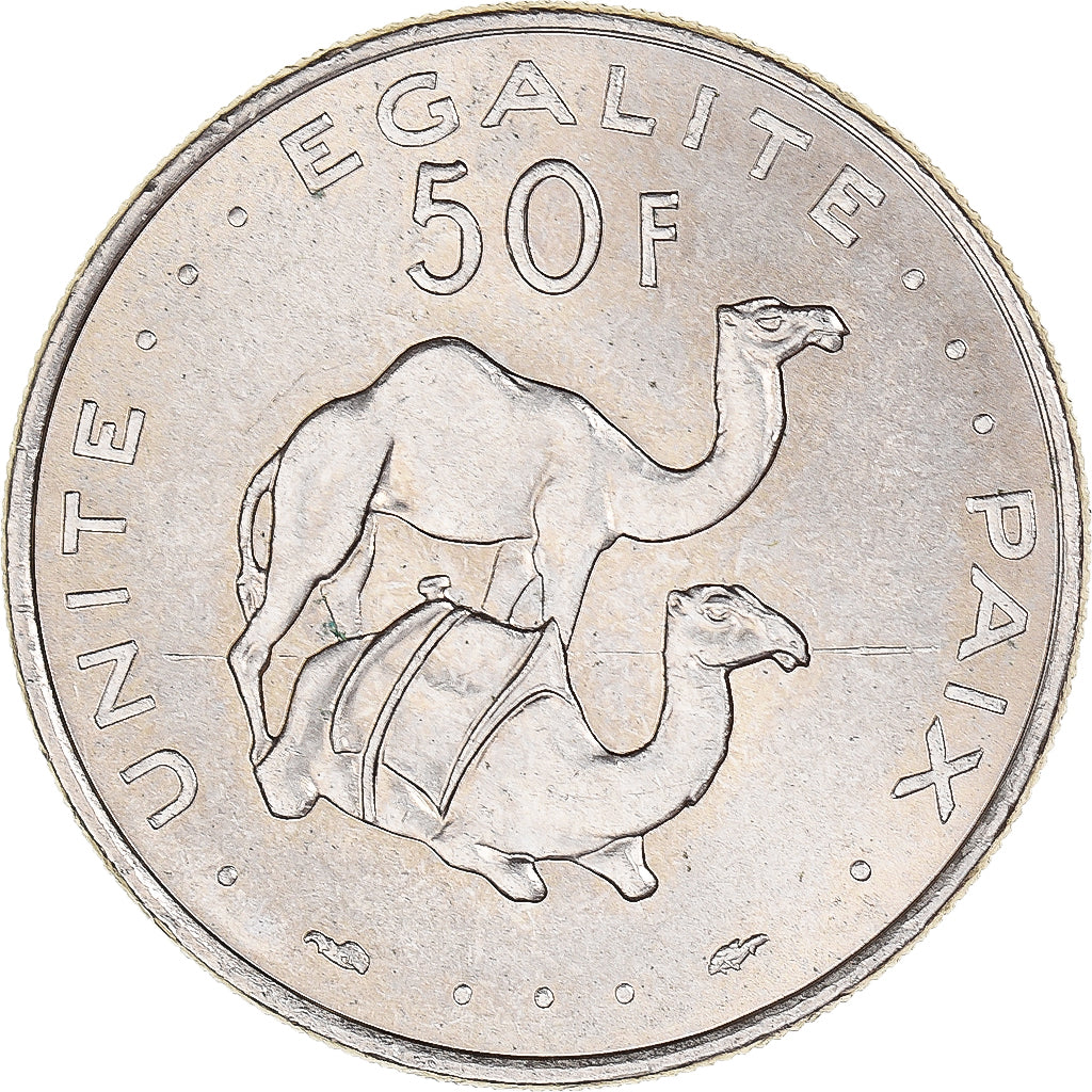Moneta, Dżibuti, 50 Francs, 1982