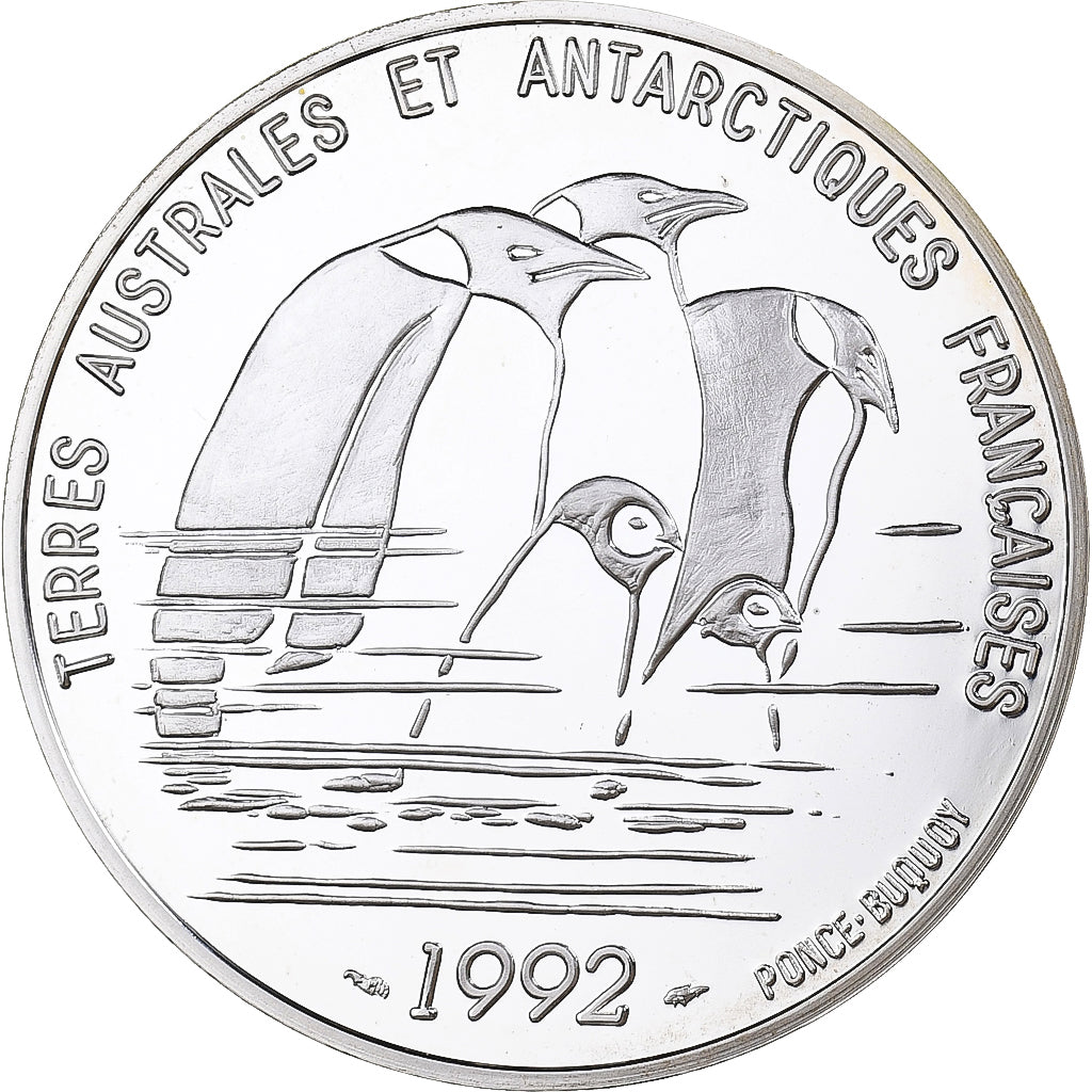 France, 100 Francs, Dumont D'Urville, 1992, MDP, Proof, Silver, MS(65-70)