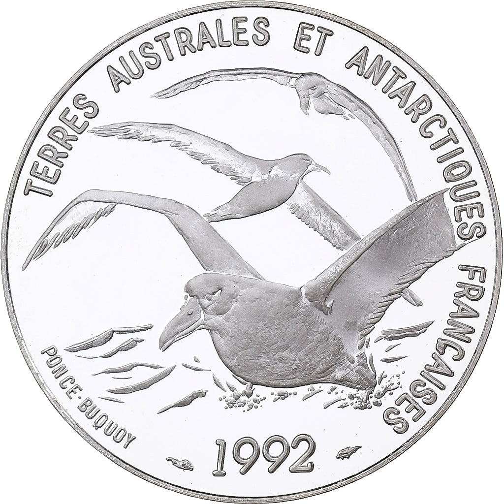 Francia, 5 Francs, Dumont D'Urville, 1992, MDP, FS, Argento, FDC