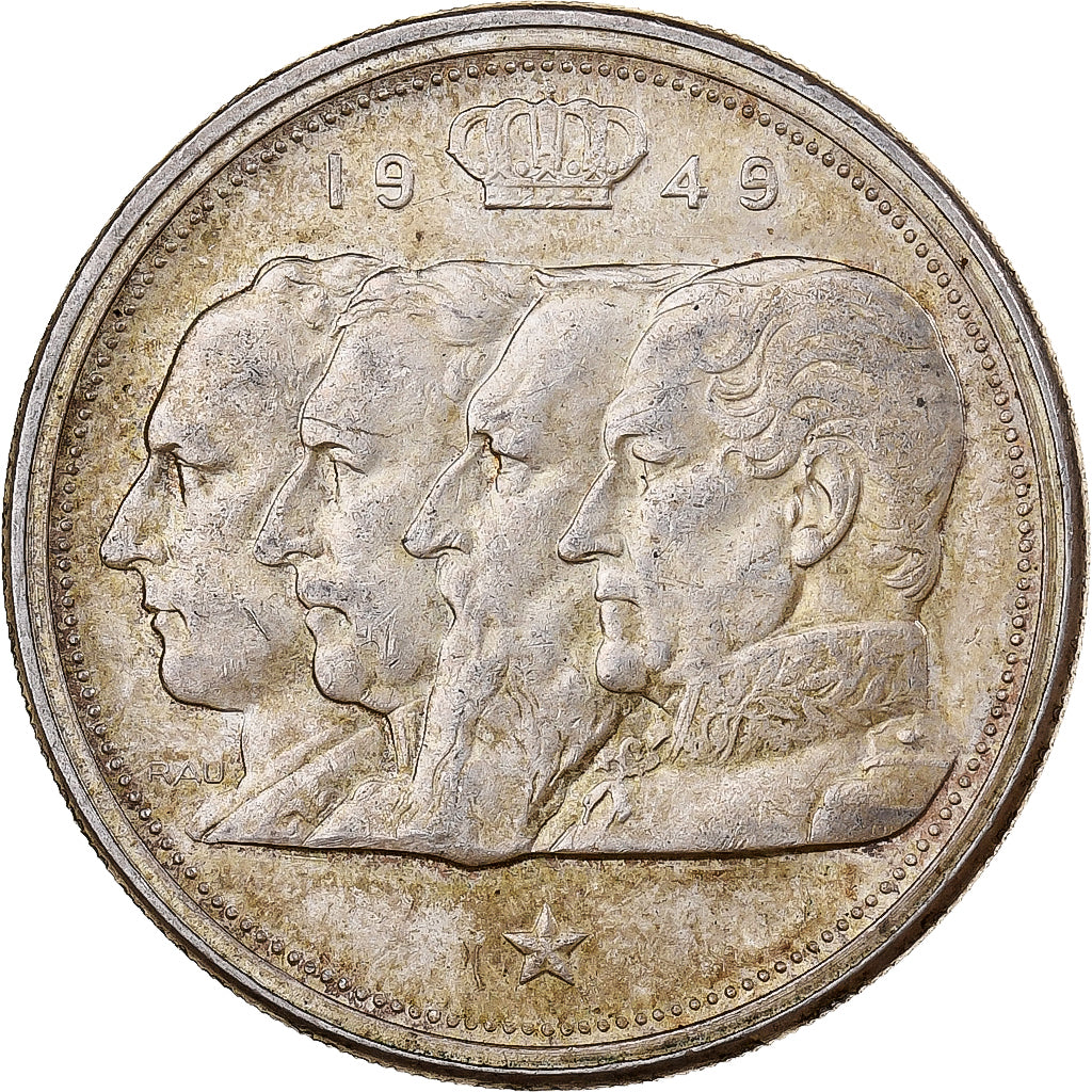 Bélgica, 100 Frank, 1949, Brussels, Plata, MBC