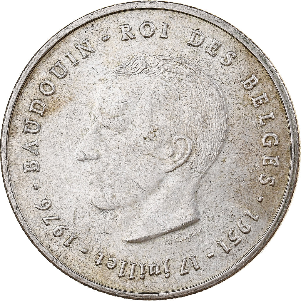 Belgium, Baudouin I, 250 Francs, 1976, Brussels, Silver, AU(50-53)