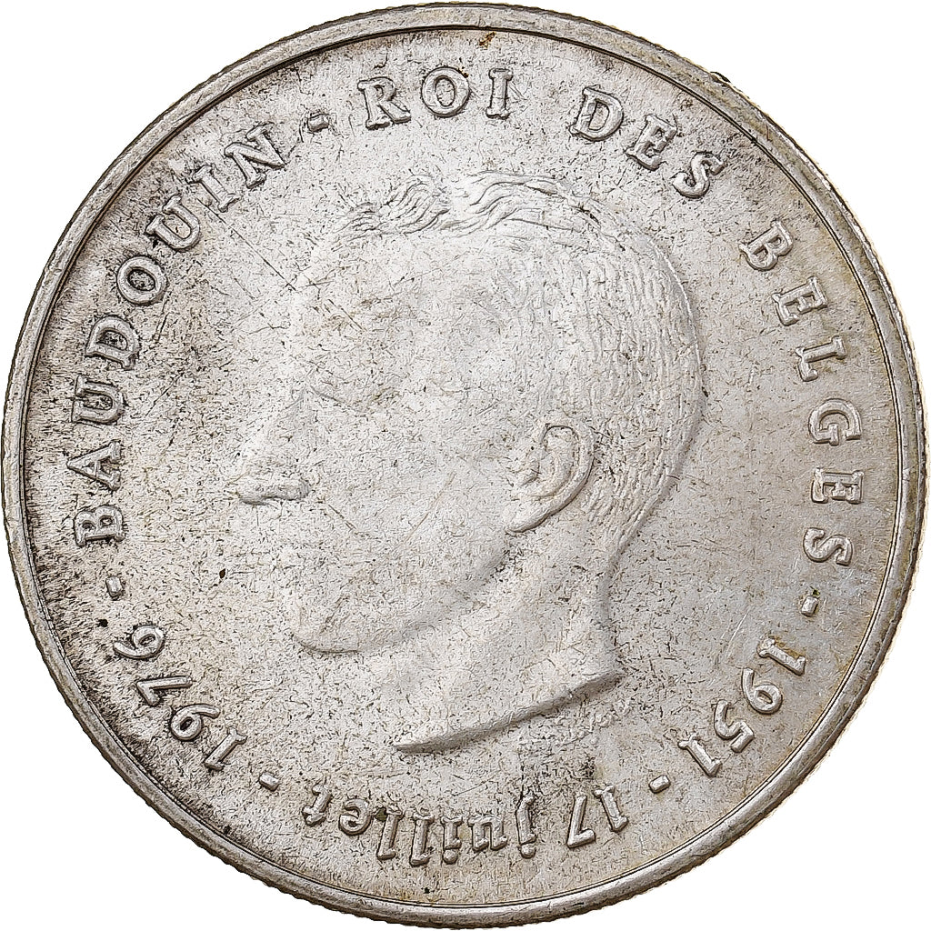 Belgium, Baudouin I, 250 Francs, 1976, Brussels, Silver, EF(40-45)