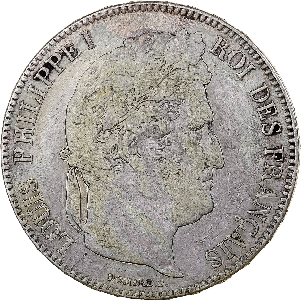France, Louis-Philippe I, 5 Francs, 1834, Paris, Silver, EF(40-45)