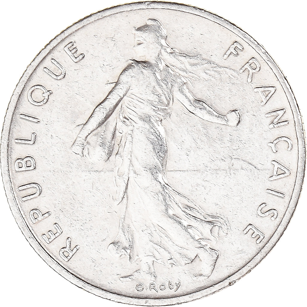 Moneta, Francja, 1/2 Franc, 1975