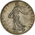 France, 2 Francs, Semeuse, 1918, Paris, Silver, VF(30-35)