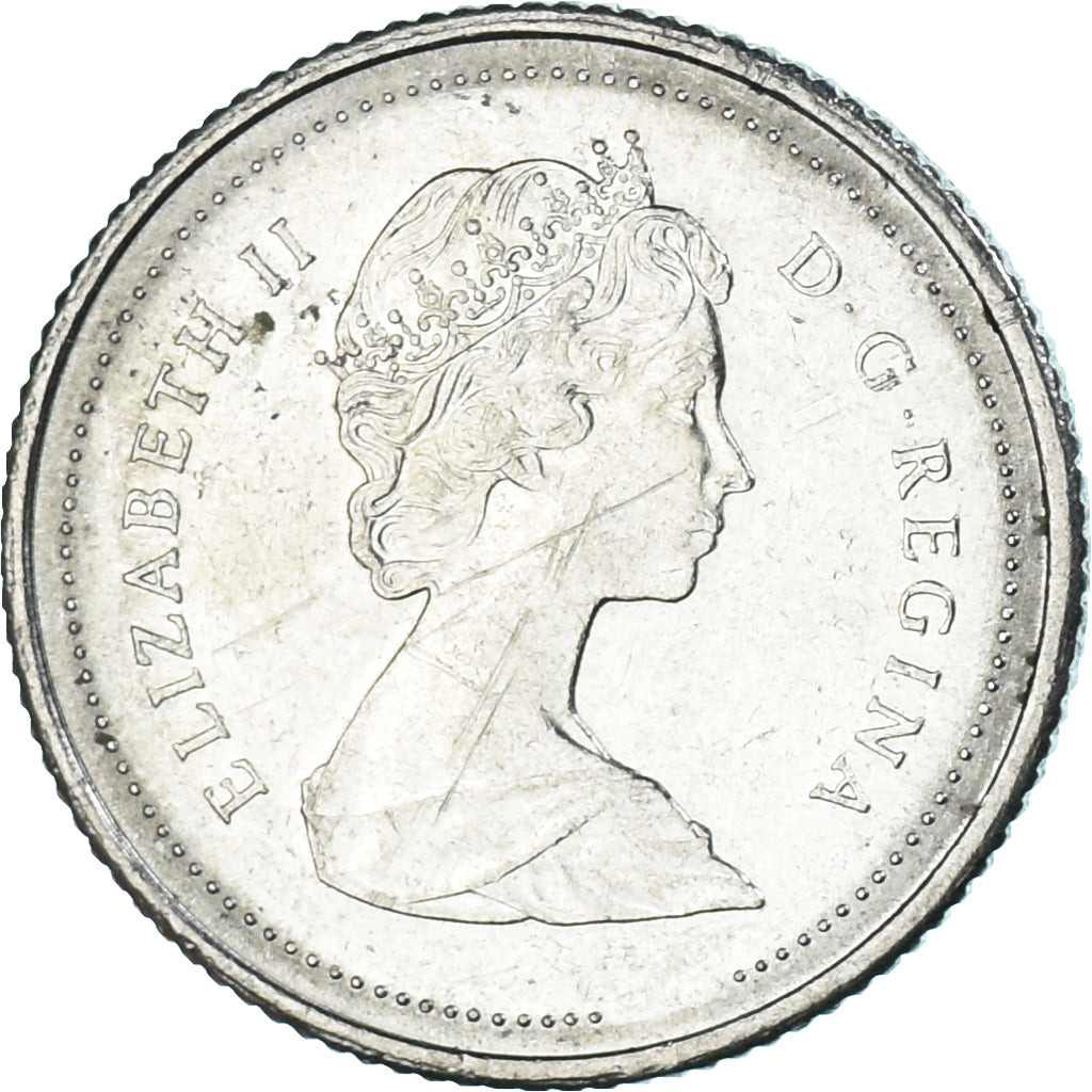 Canada, 10 Cents, 1984, Nikiel, EF(40-45)