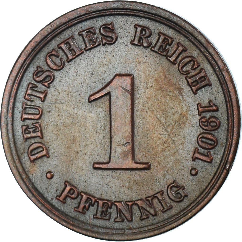 Monnaie, Allemagne, Pfennig, 1901