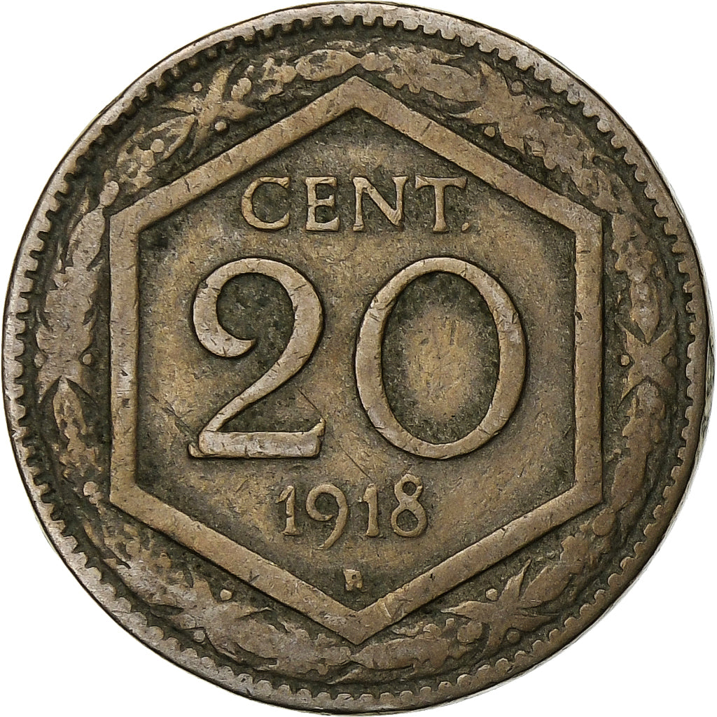 Italia, Vittorio Emanuele III, 20 Centesimi, 1918, Rome, Rame-nichel, MB