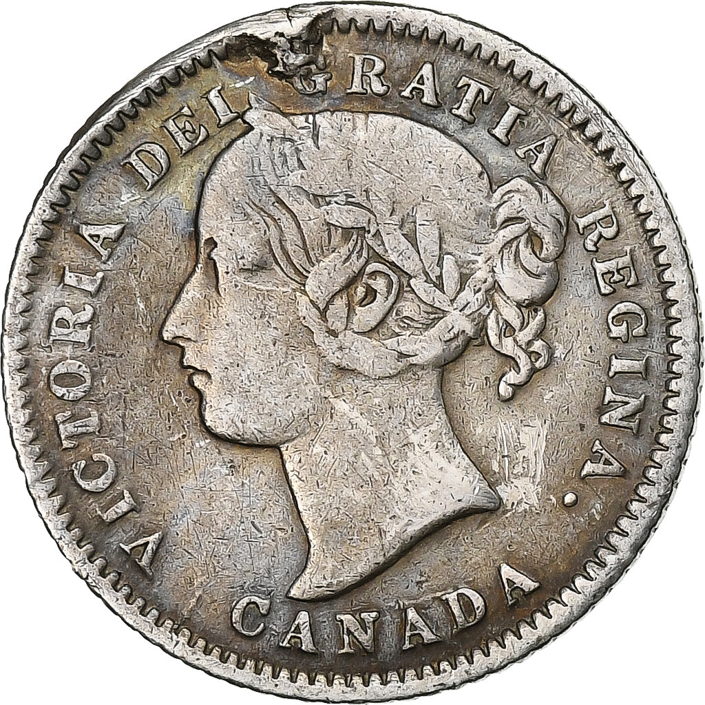 Canada, Victoria, 10 Cents, 1874, Heaton, Srebro, VF(30-35)