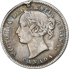 Canada, Victoria, 10 Cents, 1874, Heaton, Srebro, VF(30-35)