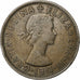 Grã-Bretanha, Elizabeth II, 2 Shillings, 1962, London, Prata, VF(30-35)