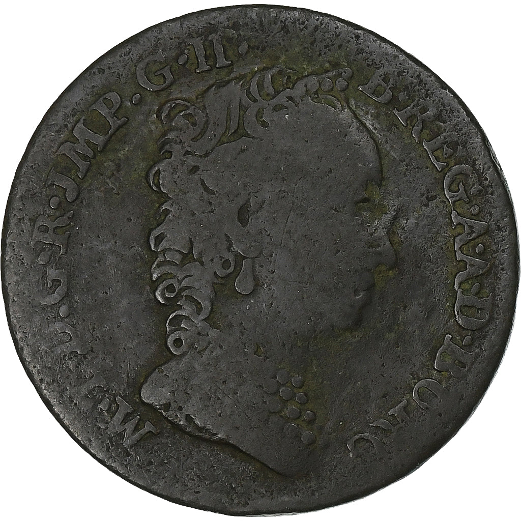 Austrian Netherlands, Maria Theresa, Liard, 1750, Antwerp, Copper, VF(20-25)