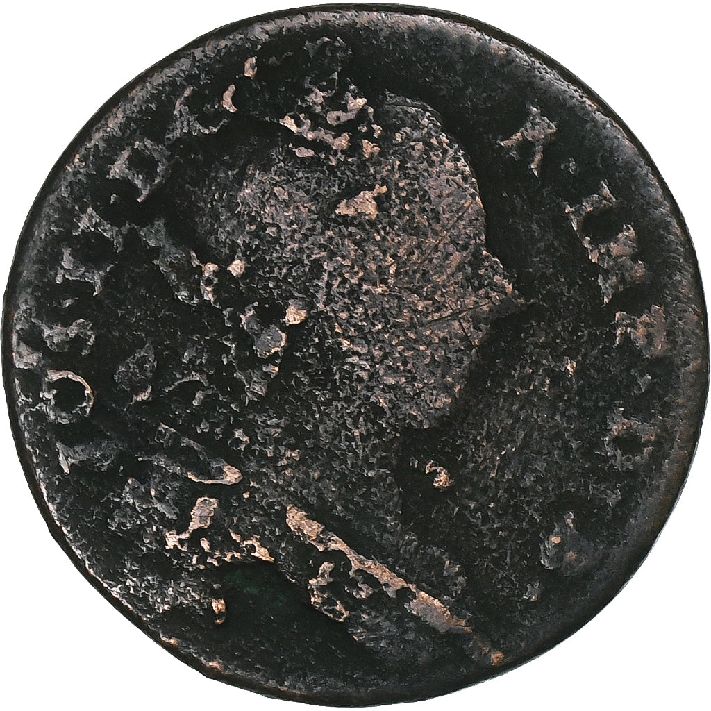 Austrian Netherlands, Joseph II, Liard, 1788, Brussels, Copper, VF(20-25)