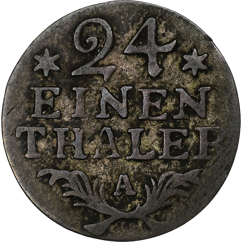 Prussia, Friedrich II, 1/24 Thaler, 1782, Berlin, Copper, VF(20-25)
