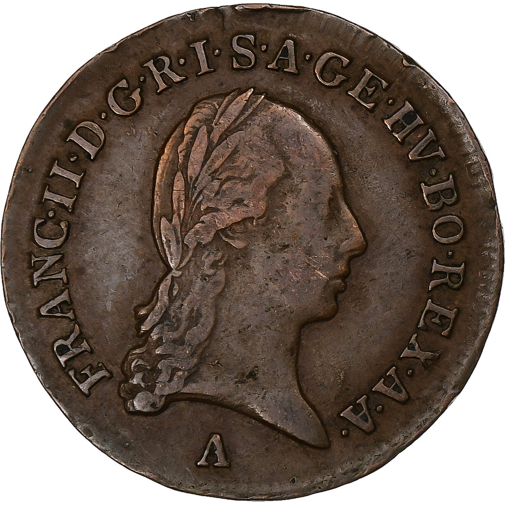 Austria, Franz II, 1/2 Kreuzer, 1800, Vienna, Copper, VF(30-35)