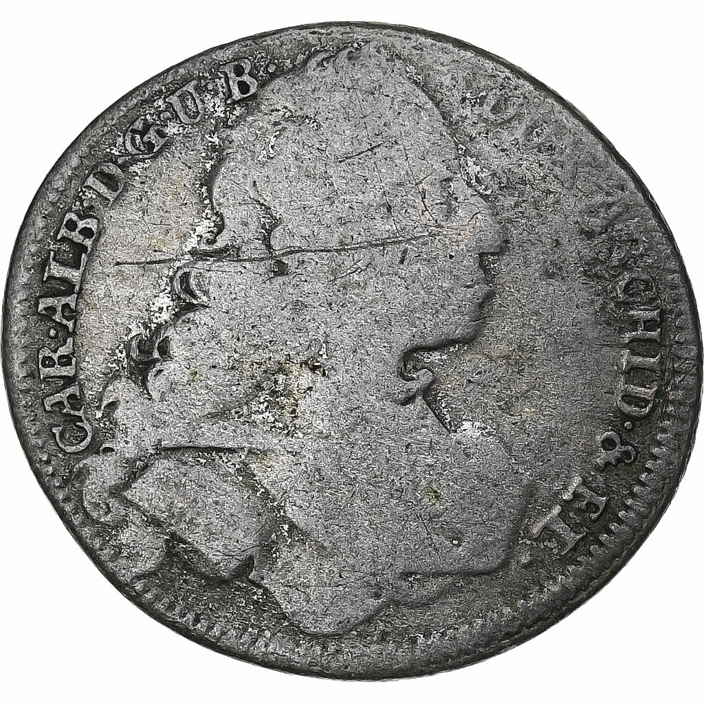Electorate of Bavaria, Karl Albrecht, 6 Kreuzer, 1740, Munich, Srebro, VF(20-25)
