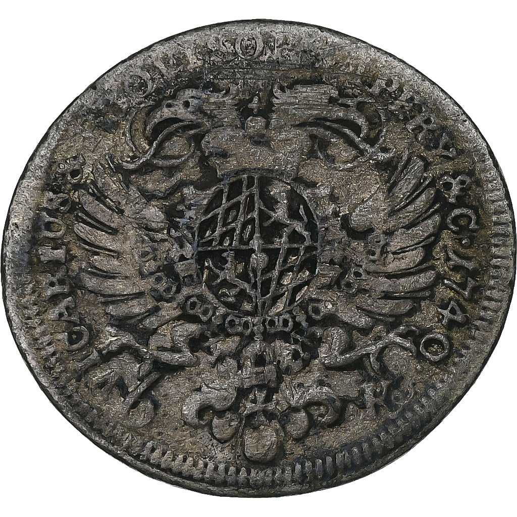 Electorate of Bavaria, Karl Albrecht, 6 Kreuzer, 1740, Munich, Srebro, VF(20-25)
