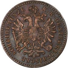 Austria, Franz Joseph I, 1 Kreuzer, 1859, Vienna, Copper, EF(40-45)