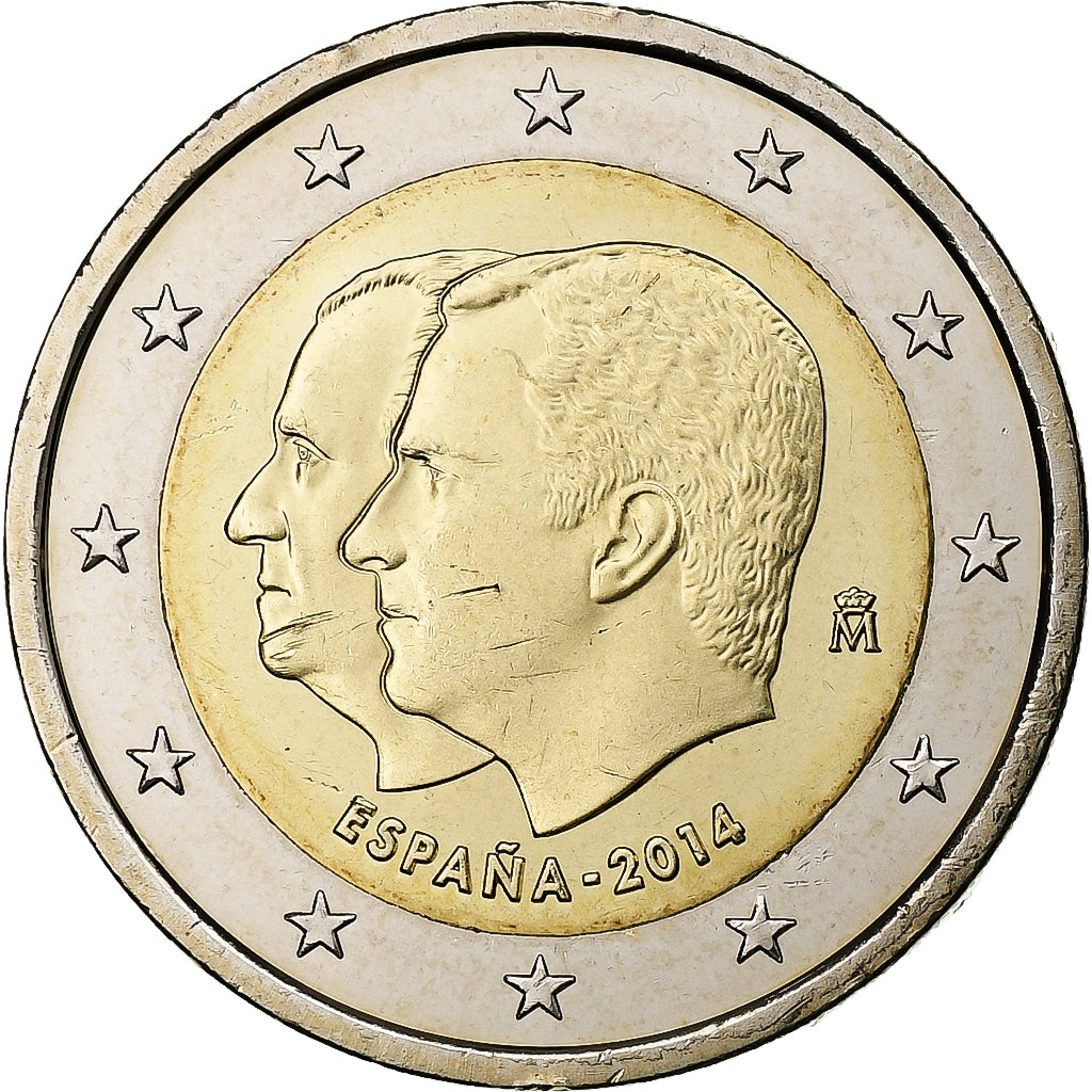 Espanha, 2 Euro, Felipe VI Accession to Spanish Throne, 2014, Madrid