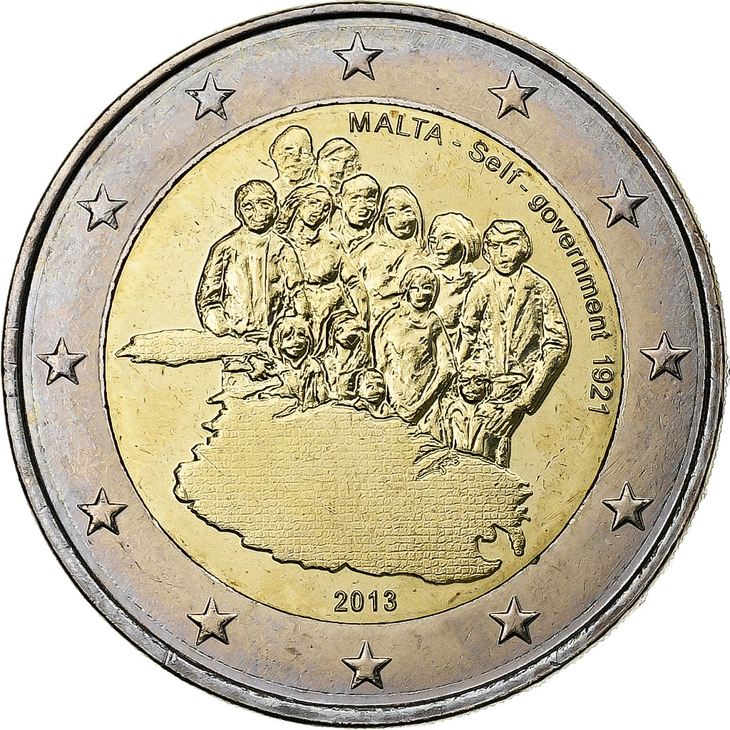 Malta, 2 Euro, Self-Government, 2013, Utrecht, Bi-Metallic, MS(63)