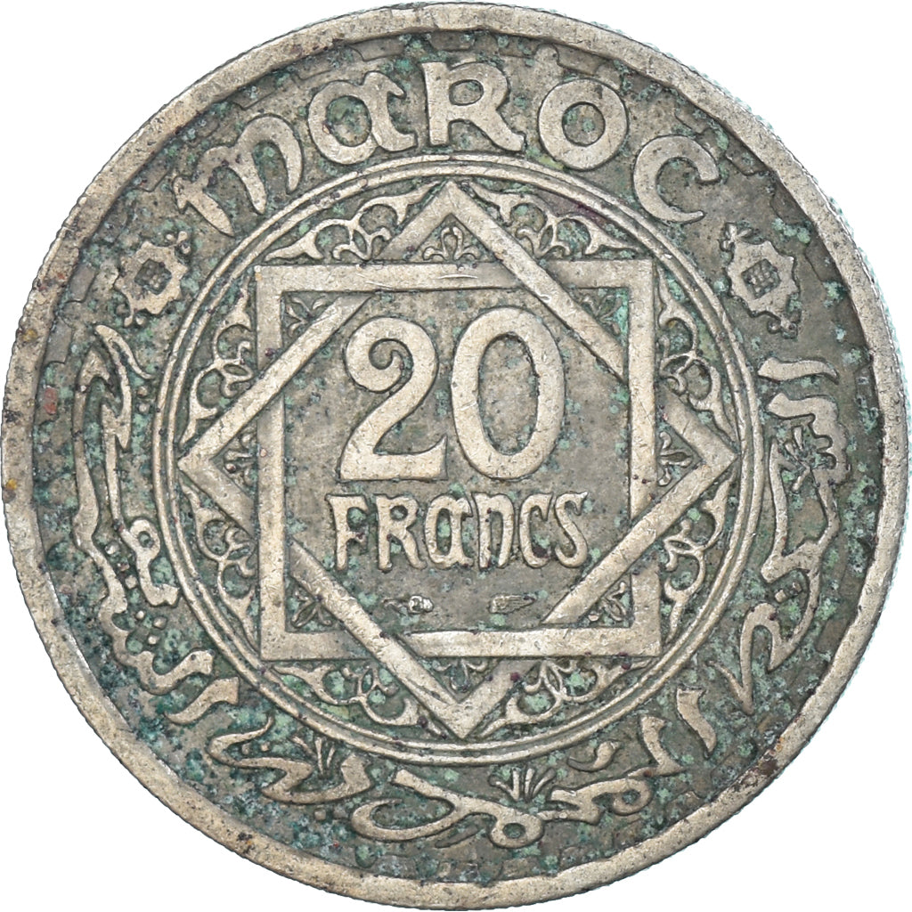 Münze, Marokko, 20 Francs, 1366